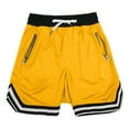 thumbnail image 4 of Caqnni Mens Shorts Basketball Workout Gym Shorts Men with Pockets Mens Athletic Shorts Quick Dry Workout, Gym, Running Leisure Sports Short Casual,Basketball Shorts (XL,Yellow), 4 of 6