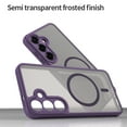thumbnail image 4 of for Samsung Galaxy A16 5G/4G Case Magnetic Phone Case Compatible with MagSafe, Soft TPU Bumper Hard Translucent Matte Back Slim Fit Shockproof Protective Case Cover for Men Women Girls - Purple, 4 of 8