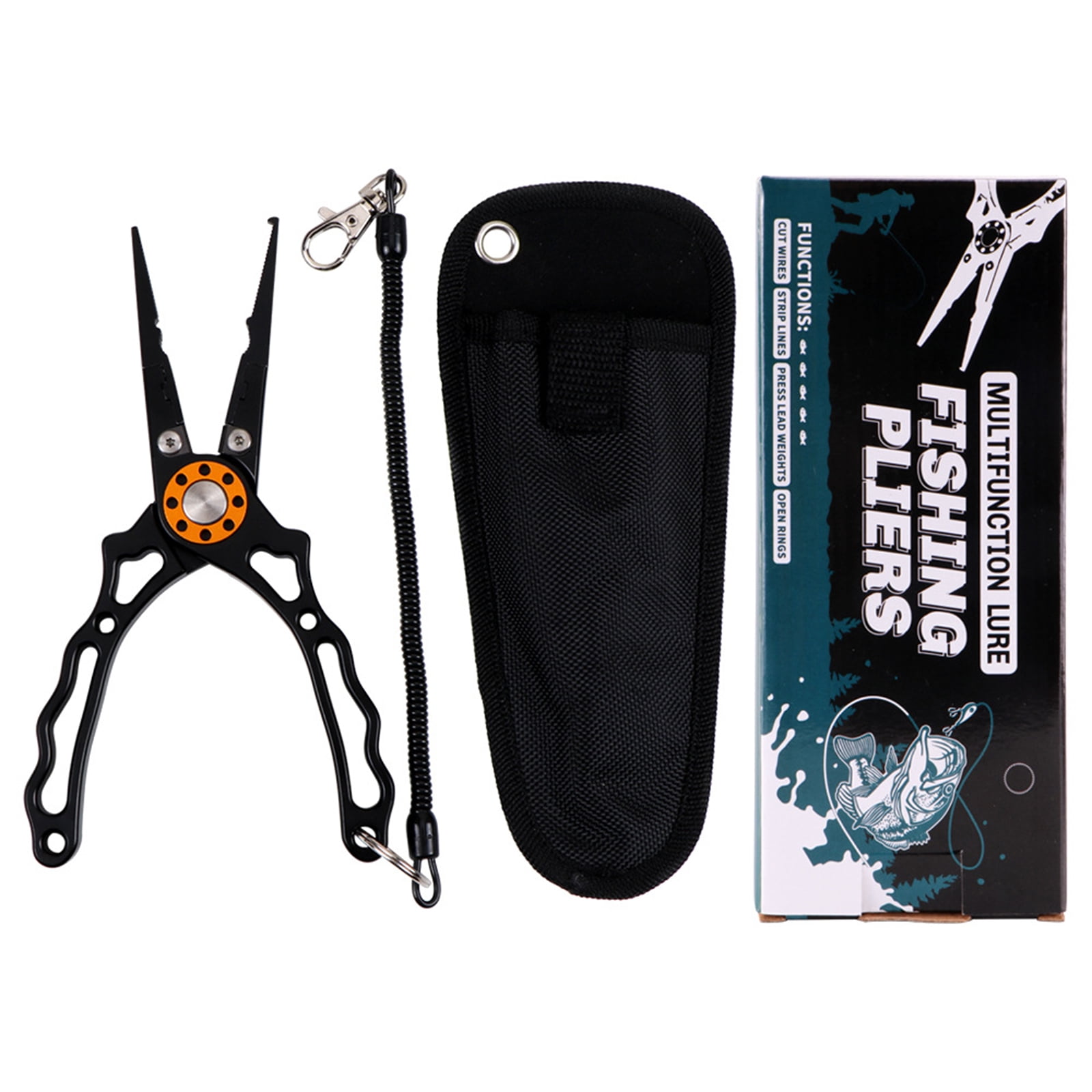 YIDEDE Split Ring Open Loop Fishing Pliers Missed Rope Tungsten Steel  Convenient To Use Multifunctional Lightweight Aluminum 