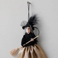 thumbnail image 6 of Halloween Witch Doll, Handmade Witch Doll Ornament Kitchen Home Decor Halloween Fireplace Tabletop Ornament, Gift for Mom or Friend, 6 of 7