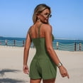 thumbnail image 6 of Sakmal Tankini Btahing Suits Women Padded Two Piece Swimwear Green Holiday Solid Womens Swimsuits L, 6 of 7