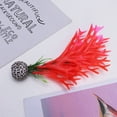 thumbnail image 3 of unbranded 2Ud Artificiales Para Acuarios Rojas Con Base Decorativa Para Pecera, 3 of 8