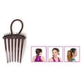 thumbnail image 4 of Elegant Leather Band Ponytail Comb Hair Clip for Women Stylish Hair Accessory Tool, 4 of 8