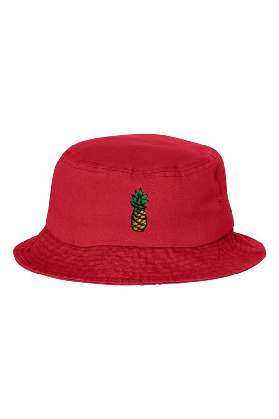 Adult Pineapple Embroidered Bucket Cap Dad Hat