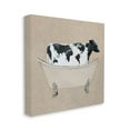 thumbnail image 3 of Stupell Industries Rustic Cow Farmhouse Bathroom Tub Animals & Insects Painting Gallery Wrapped Canvas Print Wall Art, 3 of 5