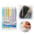 thumbnail image 1 of 8 Pack 0.5mm Retractable Gel Pens – Assorted Color Ballpoint Pens with Soft Grip Clip for School, Office, Journaling & Note Taking, 1 of 6