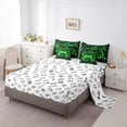 thumbnail image 5 of Castle Fairy Geometric Gamer Twin Bedding Sets,Honeycomb Hexagon Bedding Comforter Set, 5 of 8