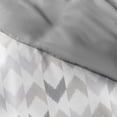 thumbnail image 3 of Home Collection Premium Ultra Soft Chevron Sleep Pattern 3 Piece Reversible Duvet Cover Set, 3 of 6