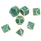 thumbnail image 2 of Polyhedral Dice, Durable 7PCS Game Dice Set Fine Engraving High Hardness  For Number Teaching For Above 14 Years Old ANGGREK Oro electrochapado verde, 2 of 8