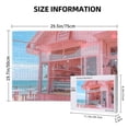 thumbnail image 4 of Sikiie Pastel Pink Beach Cafe Puzzle, Jigsaw Puzzles, Jigsaw Puzzles 1000 Pieces, Custom Jigsaw Puzzle for Adults (29.5×19.7in, Horizontal), 4 of 9