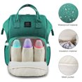 LAND Diaper Bag Backpack Large Capacity Travel Backpack Nappy Bags, Nursing Bag for Baby Green