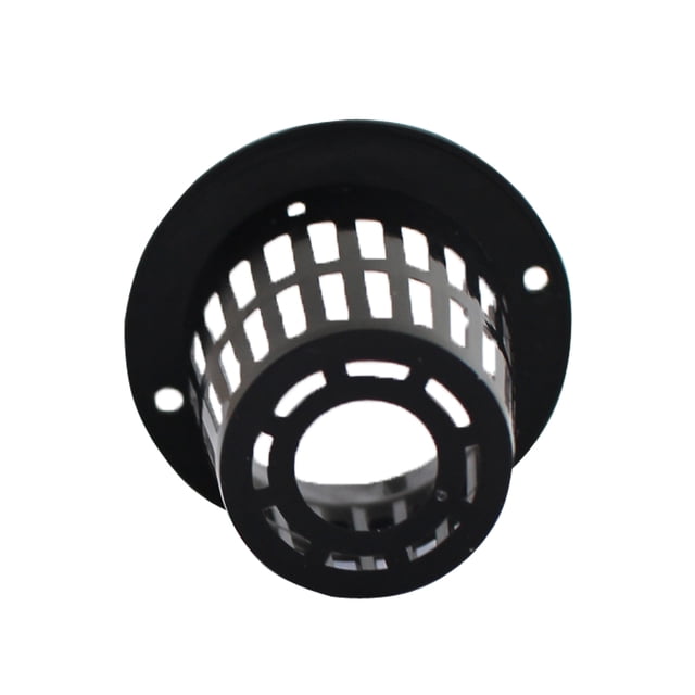 Inteprter 10 Uds planta hidropónica malla flor plantación contenedor taza cultivo sin suelo Jardín y Patio negro 4.6 cm