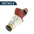 thumbnail image 5 of Fuel Injector for Nissan D21 Base 2.4 90-94 Flow Match No.1660086G10/16600-86G00 Fuel Nozzle Wine Red 1 Pc, 5 of 7