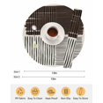 thumbnail image 6 of 15 Inch Round Placemats Set of 4, Black Striped Non Slip Heat Insulation PP Table Mats, Farmhouse Stripes Modern Abstract Art Washable Place Mats for Kitchen Dining Party Table Decor, 6 of 7