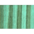 thumbnail image 1 of Ahgly Company Machine Washable Indoor Rectangle Abstract Turquoise Blue Modern Area Rugs, 2' x 3', 1 of 4