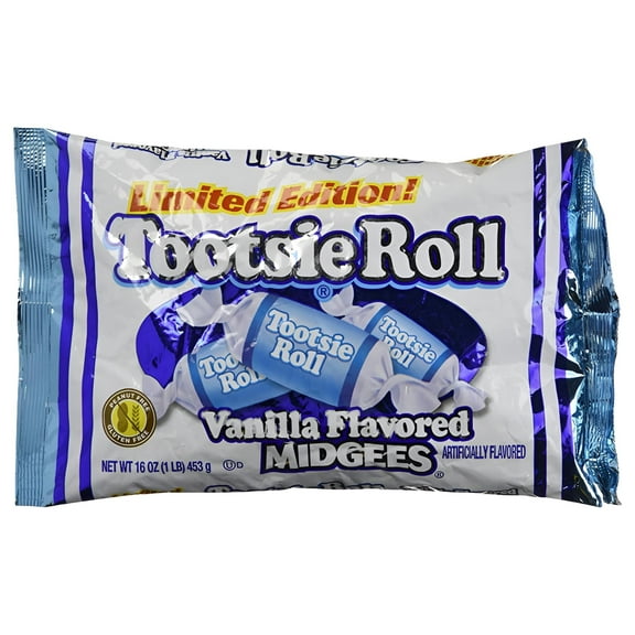 Vanilla Tootsie Roll Midgees Limited Edition 16 Oz by Tootsie Roll