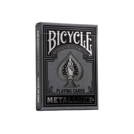 Black and Silver Metalluxe Playing Cards