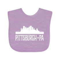Inktastic Pittsburgh Pennsylvania Skyline PA Cities Boys or Girls Baby Bib