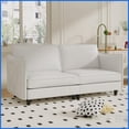 thumbnail image 4 of Chesterfield Style Teddy Velvet 3-Seater Living Room Sofa - Solid Wood Frame & Easy-Clean Legs, 4 of 11