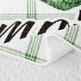 thumbnail image 5 of Erosebridal Green Plaid Camping Bed Spread Queen, Happy Camping Queen Coverlet Set for Men and Women, 3pcs, 5 of 7