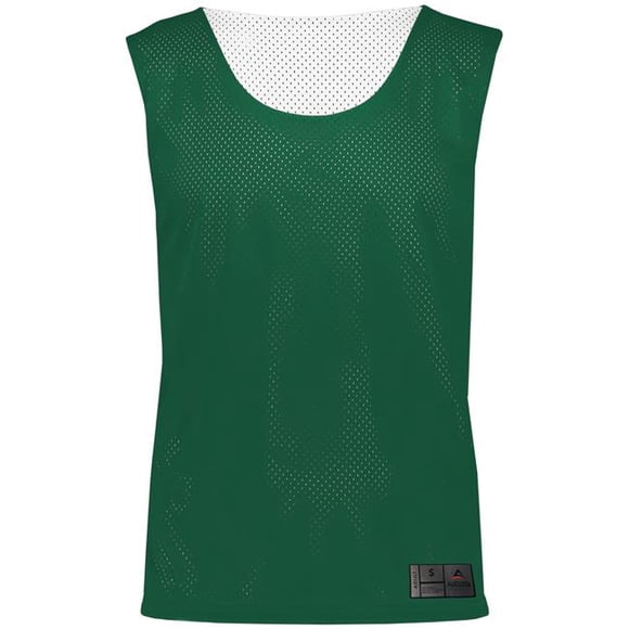 ASI 9717.438.2XL Adult Mesh Reversible Pinnie Top, Dark Green & White - 2XL