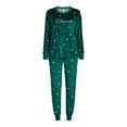 thumbnail image 2 of Joyspun Women's Stretch Velour Pajama Set with Socks, 3-Piece, Sizes XS-3X, 2 of 5
