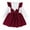 Red, variant on Sngxgn Girl's Puff Long Sleeve High Waist A Line Short Dress(Red,4)