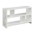 thumbnail image 5 of Convenience Concepts Northfield 55 inch TV Stand Console with Shelves, White Faux Marble, 5 of 5