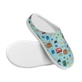 thumbnail image 3 of Lsque Travel1 Pattern Womens Comfort Cotton on Scuff With Memory Foam and Anti-skid Sole Slipper-35/36, 3 of 7