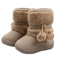 thumbnail image 1 of 1 par de bonitas botas de nieve para bebé, zapatos de bebé de fondo suave para bebé, invierno, prewalker, 1 of 4