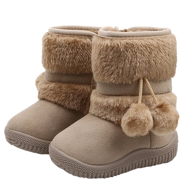 1 par de bonitas botas de nieve para bebé, zapatos de bebé de fondo suave para bebé, invierno, prewalker
