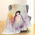thumbnail image 2 of Tropical Flamingo Blanket, Soft, Cozy, Lightweight and Fuzzy Flannel Throw Blankets - Ideal for Couch, Bed, Travel, and Outdoor Use - Fluffy Home Decor with Exquisite Flamingo Design 60"x50", 2 of 5