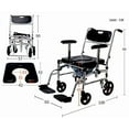 thumbnail image 3 of Chaise de Douche de Commode, Chaise de Transport, Chaise de Toilette de Chevet, 3 of 9