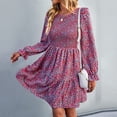 thumbnail image 2 of Vestido De Mujer, Estampado Transparente, Elástico, Lindo, Cintura Media, Vestido Estampado Para Ropa De Fiesta ANGGREK Otros, 2 of 6