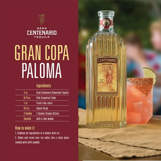 Gran Centenario Reposado Tequila, 40% ABV, 80 Proof, 1 Count