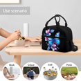 thumbnail image 6 of Yuyamidu Blue Butterfly Lunch Bag for Kids 6th Grade Elementary School Lunch Box Girls 10-12/12-14 Insulated Lunchbox Container for School Picnic Flower Cooler Tote with Strap, 6 of 7