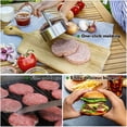 thumbnail image 2 of Graflsoa Stainless Steel 304 Burger Press Mold - 100mm Round Patty Maker for Home Use, 2 of 6