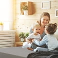thumbnail image 7 of PiccoCasa 15" Deep Pocket Fitted Sheet Microfiber Sheet, Twin Gray, 7 of 7