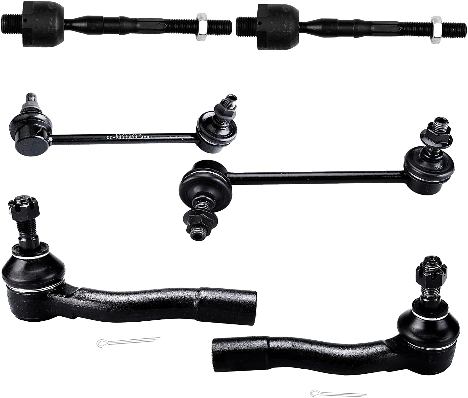 ECCPP Sway Bar Link Outer Inner Tie Rod End for 2003-2008 Mazda 6 6pcs 