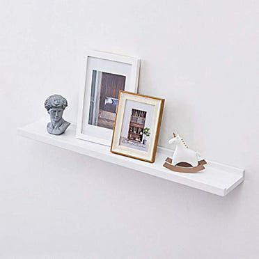 Floating Wall Shelf With Led Lights, Set Of 2 Traditional Shelves White 15.75 Threshold