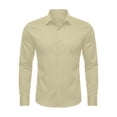 thumbnail image 2 of Mens Dress Shirts 4 Way Stretch Long Sleeve Button Down Collared Formal Work Shirts Business Casual Shirt, 2 of 3