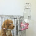 thumbnail image 4 of Choco Nose Patented Large Dog No-Drip Water Bottle/Feeder ONLY for Large Size Dogs Over 50 lbs - for Wire Cages, Crates or Kennels. 16 oz. X-Large Nozzle 22mm, Pink (C570), 4 of 5