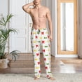 thumbnail image 2 of Logiee cartoon colorful Bow tie Print Pajama Pants for Men,Men’s Pajama Bottoms,Mens PJ Pants with Pockets & Button Fly-3X-Large, 2 of 6