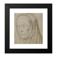 thumbnail image 2 of Hans Holbein The Elder 12x13 Black Modern Framed Museum Art Print Titled - Head of an Old Woman (C. 1500), 2 of 5