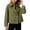 Green, variant on Jackets for Women Solid Color Plaid Lined Notched Lapel Button Front Blazer Casual Office Outerwear