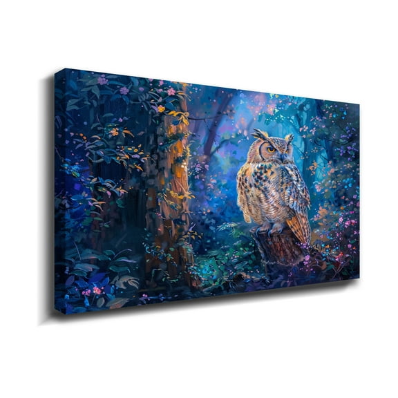 Bird Canvas Wall Art Owl Wall Decor Owl Canvas Art For Livingroom Bedroom Office