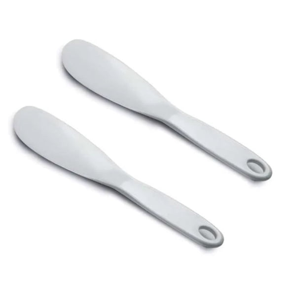 Norpro 7.5" Long Flexible Heat Resistant Nylon Spatula Scraper - White 2 Pack