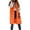 Orange, variant on Shadoumai Long Puffer Vest for Women with Hood Thickened Packable Sleeveless Extended Long Vest for Fall & Winter