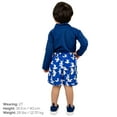 thumbnail image 3 of JAN & JUL Toddler Boy and Girl Long Sleeve UPF 50+ Swim Shirt (4T, Navy), 3 of 9