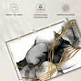 thumbnail image 6 of Elephant Stock Matrix Undulation Ii Wall Art - Horizontal Canvas Wall Art - Living Room Wall Decor - Abstract Canvas - White And Black Decor By Jennifer Goldberger - 36" x 24", 6 of 8
